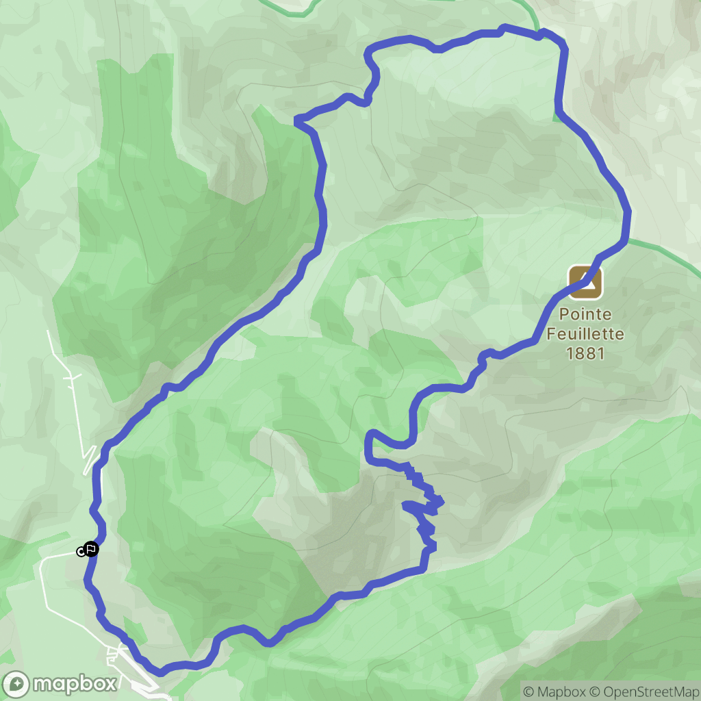 Lus-la-Croix-Haute : carte du parcours de randonnée - France