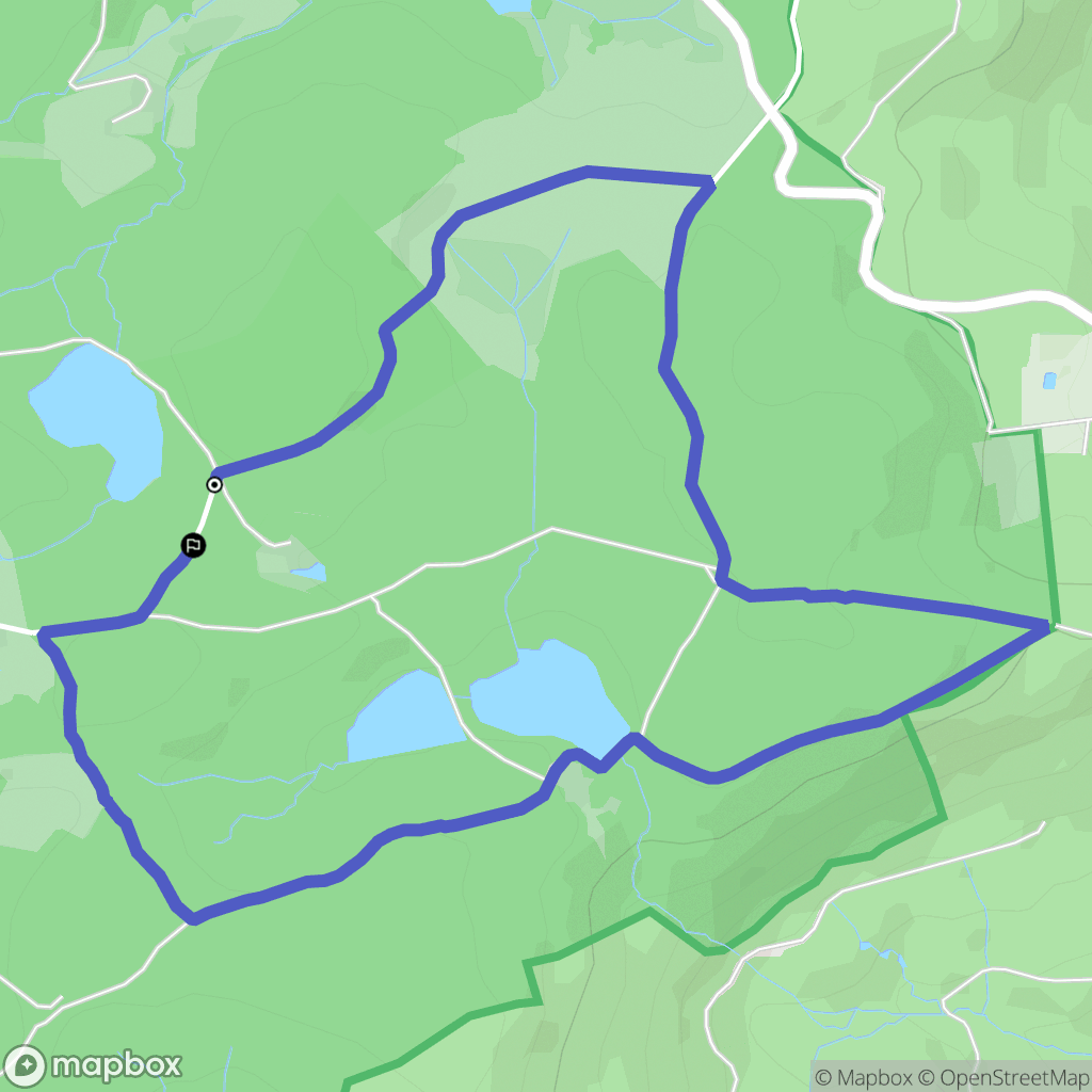 Uchon : carte du parcours de randonnée - France