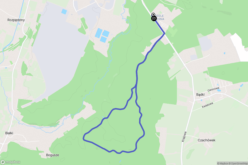 Kwidzyn: mapa trasy - Poland
