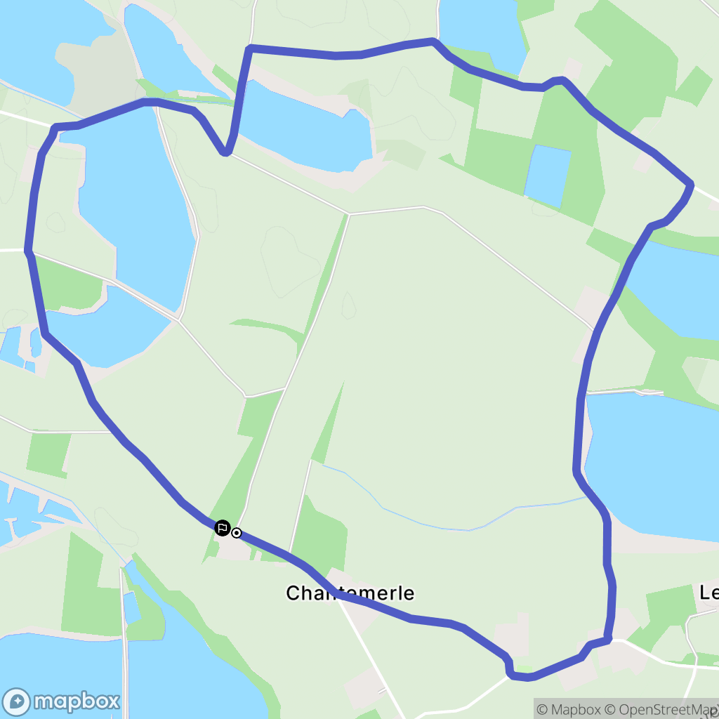 Le Montellier : carte du parcours de randonnée - France
