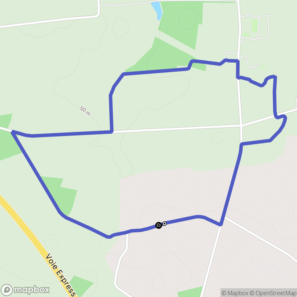 Campbon : carte du parcours de randonnée - France