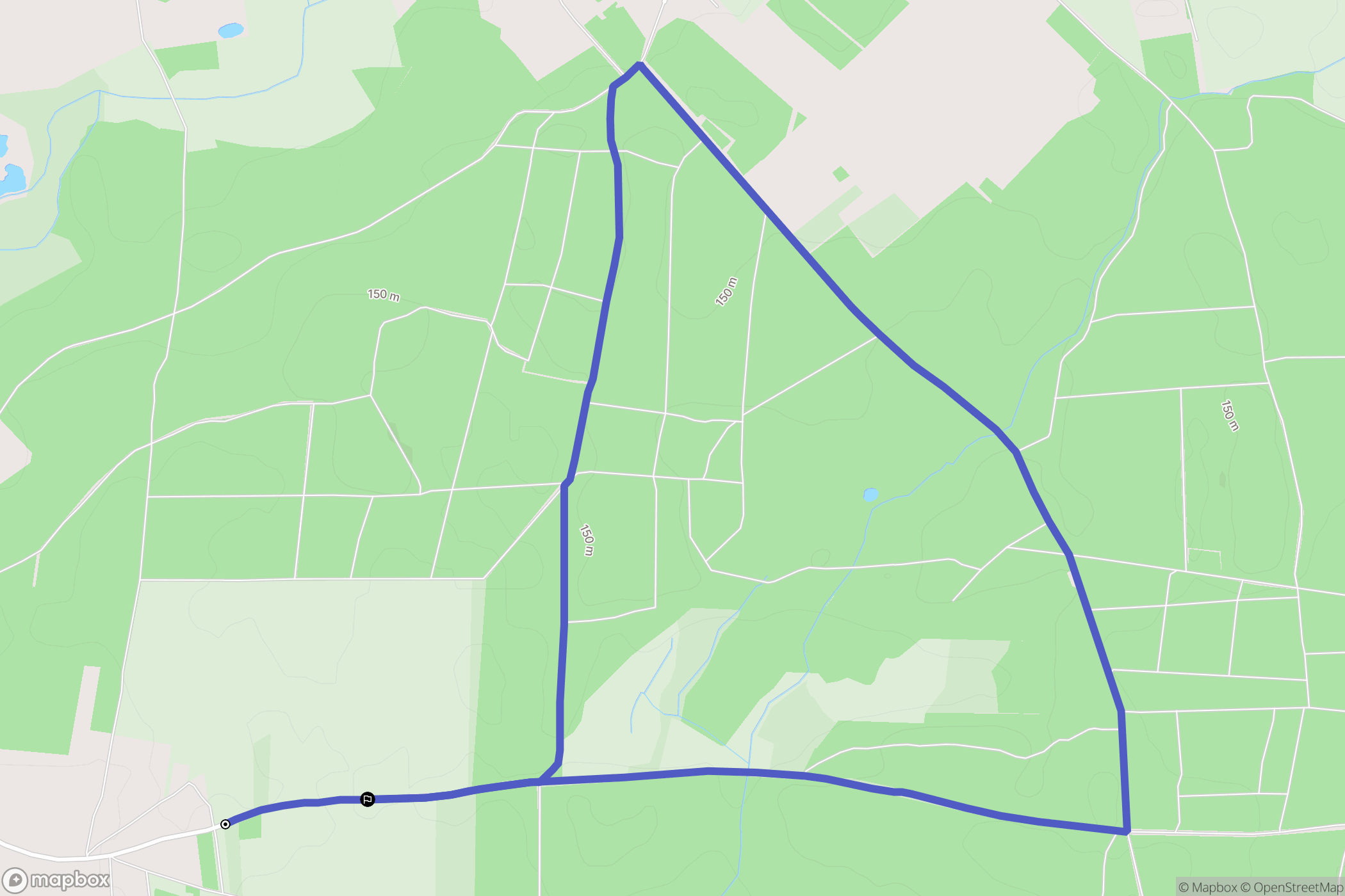 Uskorz Wielki: mapa trasy - Poland