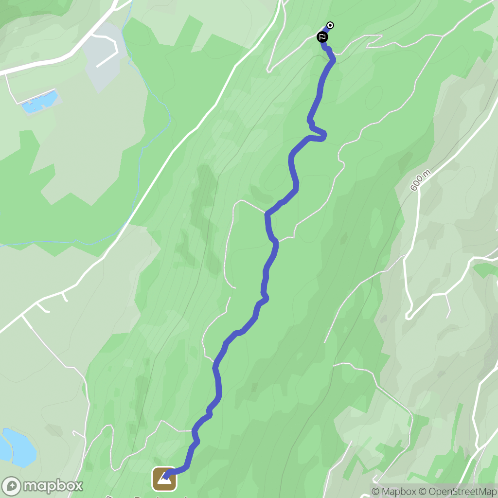 Saint-Aupre : carte du parcours de randonnée - France