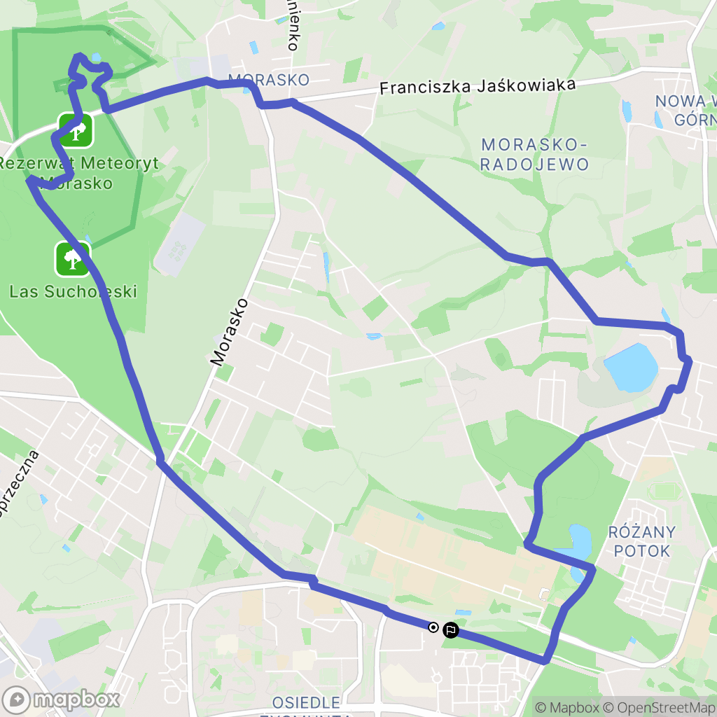 Poznań: mapa trasy - Poland