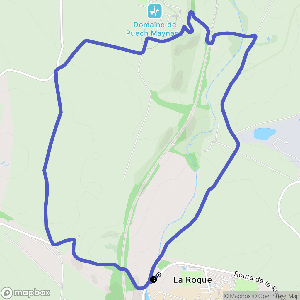 Onet-le-Château : carte du parcours de randonnée - France