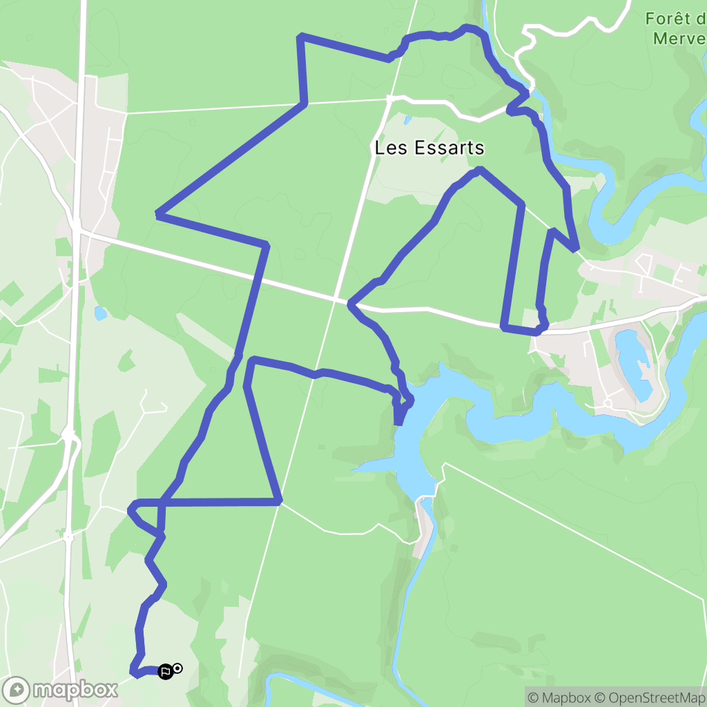 Pissotte : carte du parcours de randonnée - France