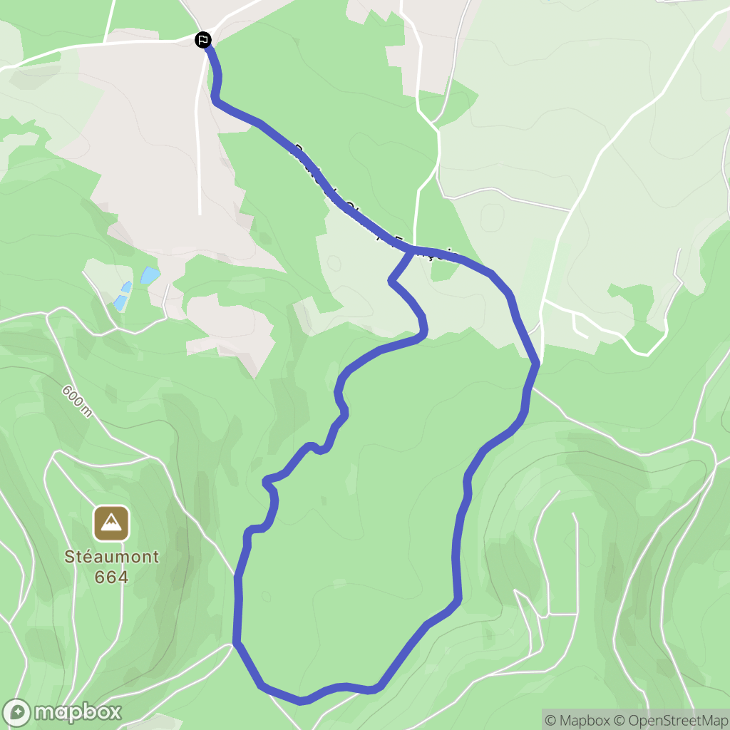 Fiménil : carte du parcours de randonnée - France