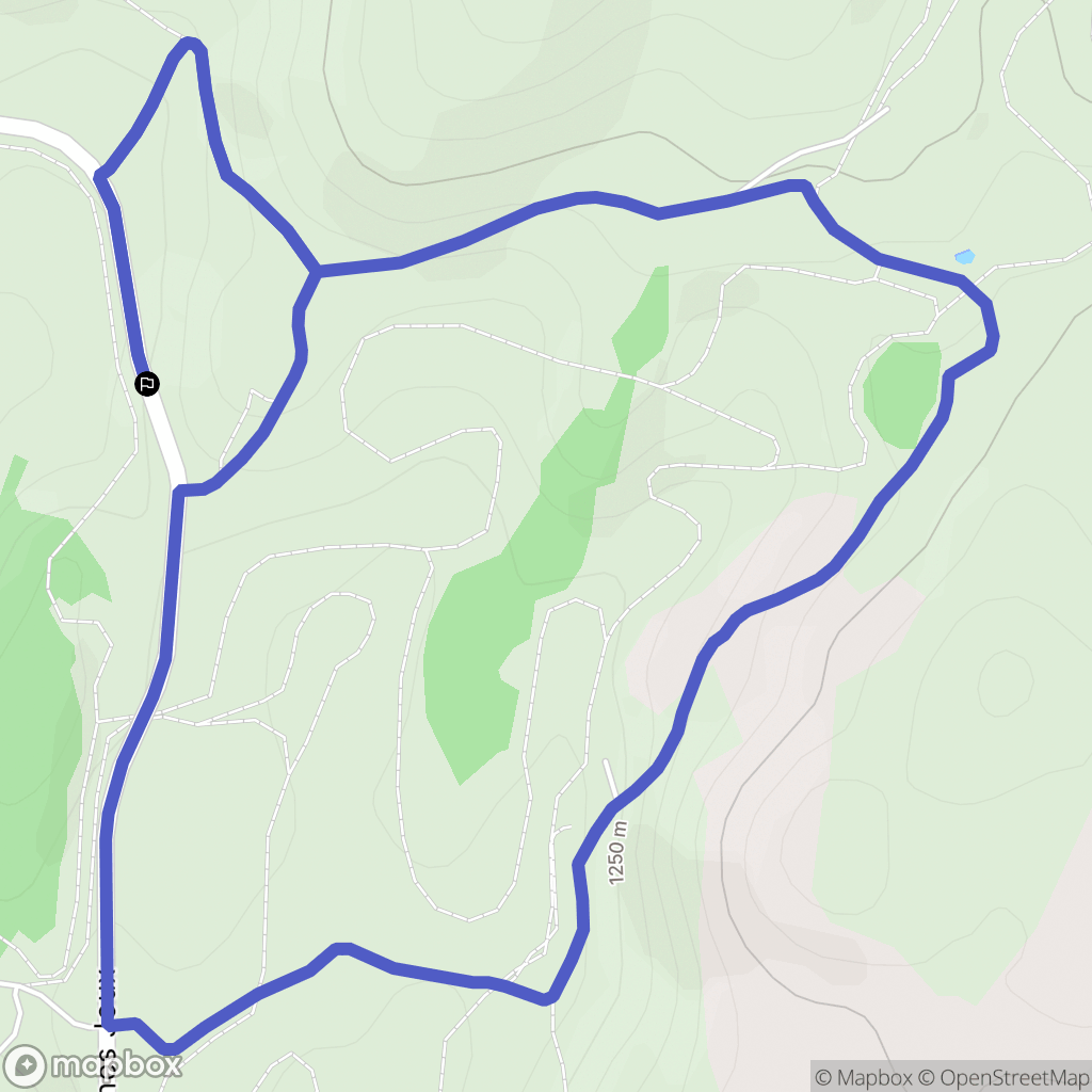 Onnion : carte du parcours de randonnée - France