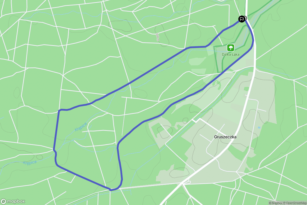 Gruszeczka: mapa trasy - Poland