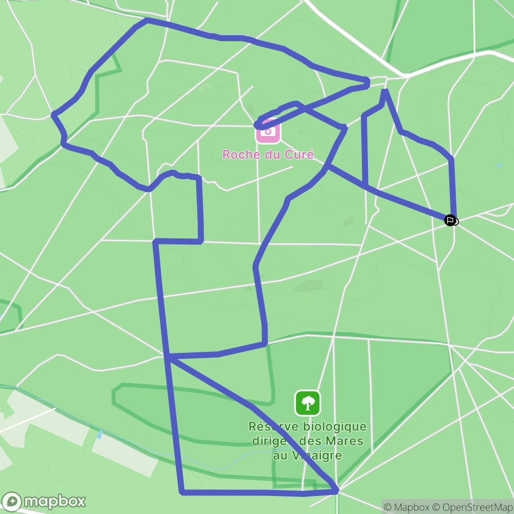 Gambaiseuil : carte du parcours de randonnée - France