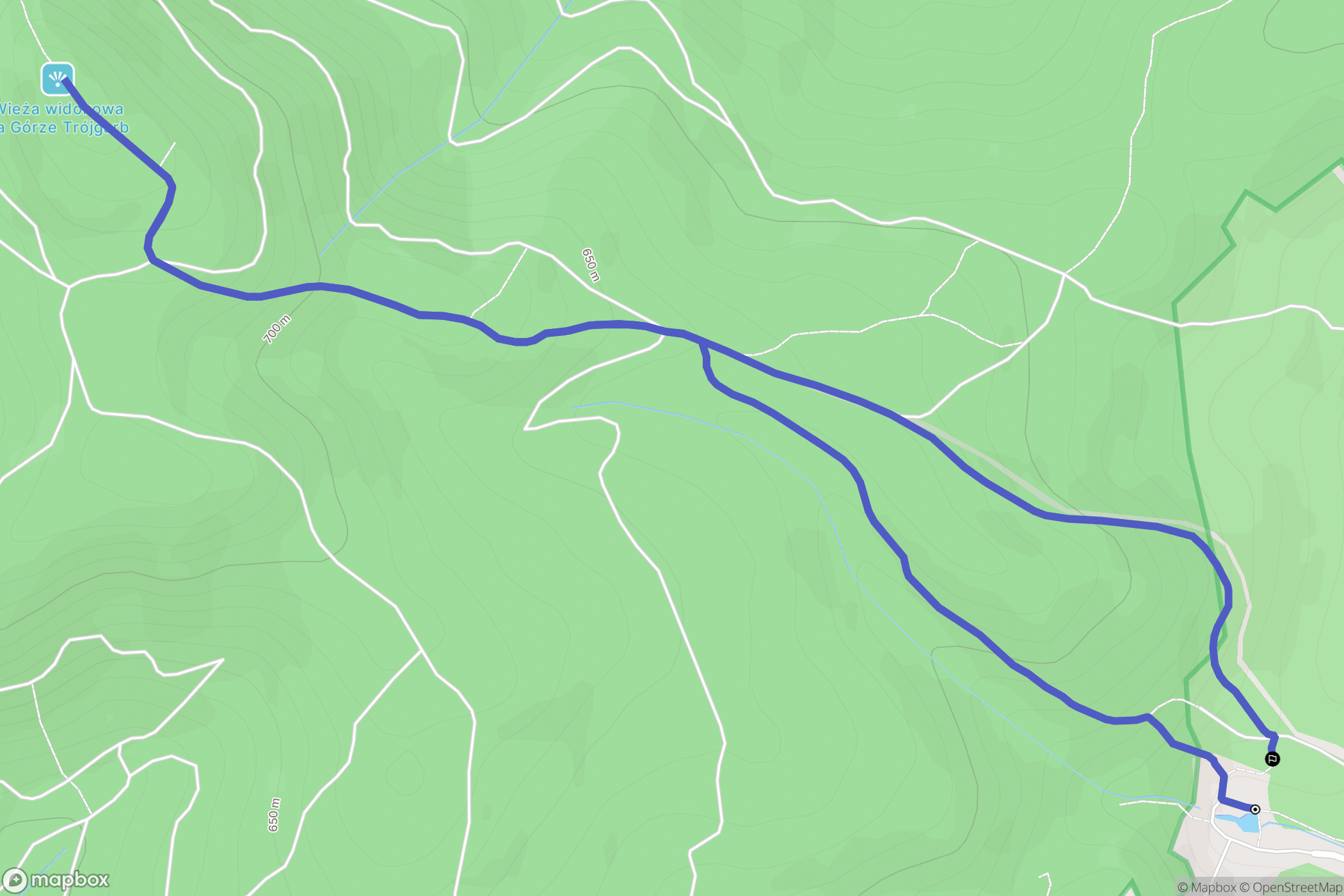 Lubomin: mapa trasy - Poland