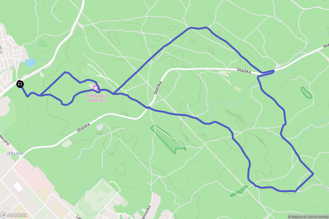 Koszalin: mapa trasy - Poland