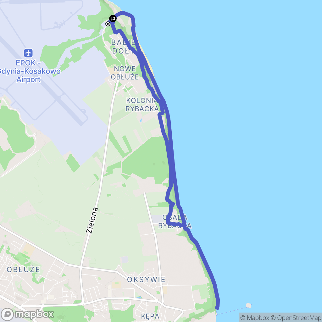 Gdynia: mapa trasy - Poland