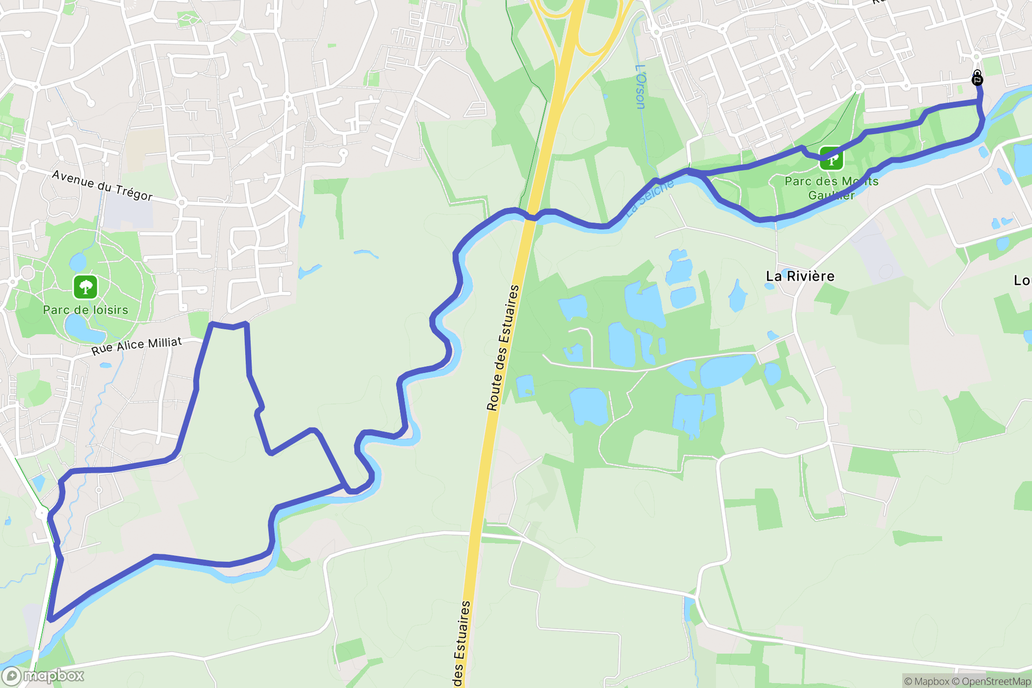 Noyal-Châtillon-sur-Seiche: routekaart voor buitenactiviteiten - France