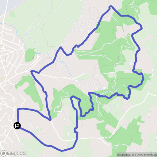 Vauvert : carte du parcours de randonnée - France