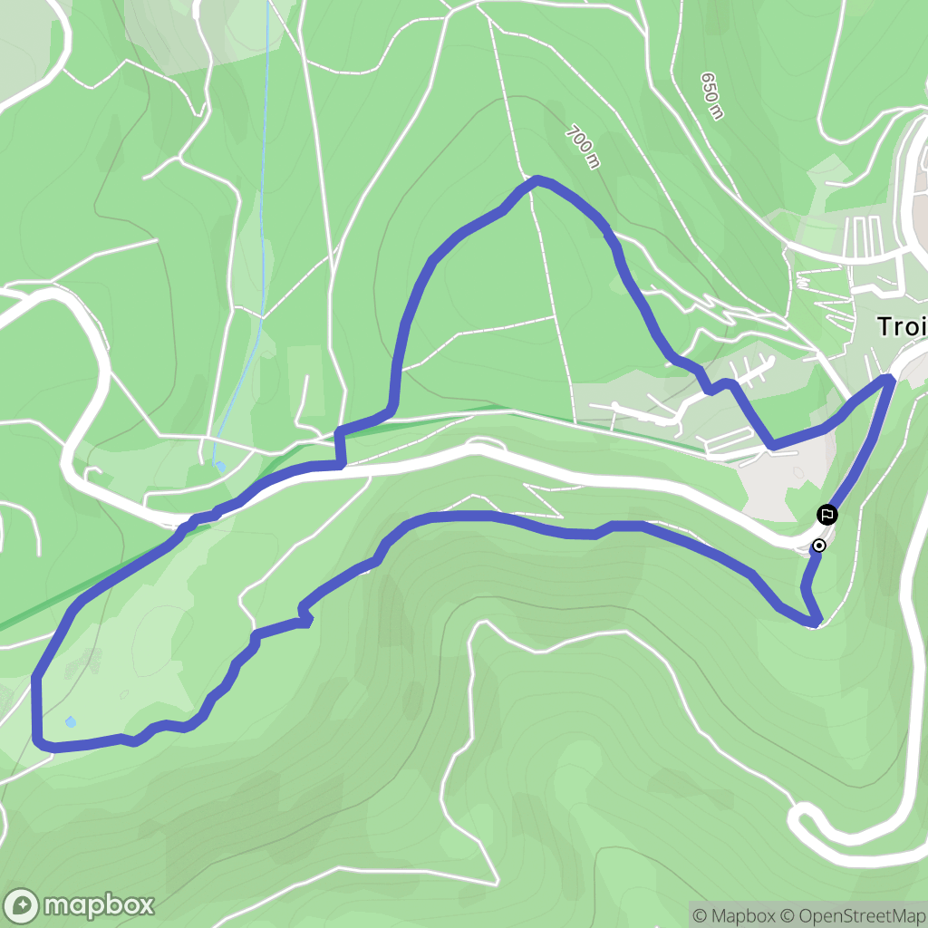 Turckheim : carte du parcours de randonnée - France