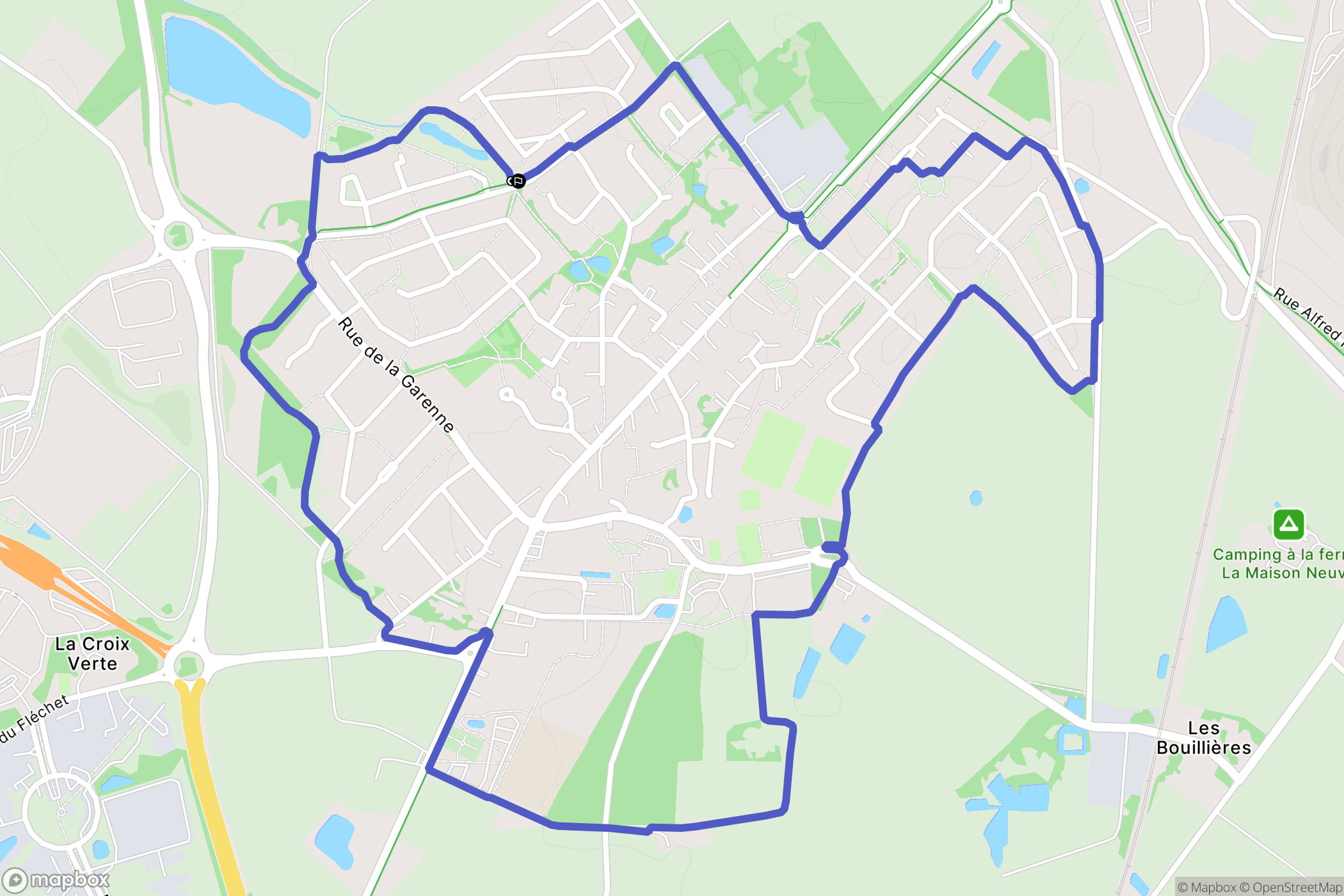 Montaigu-Vendée : carte du parcours de randonnée - France
