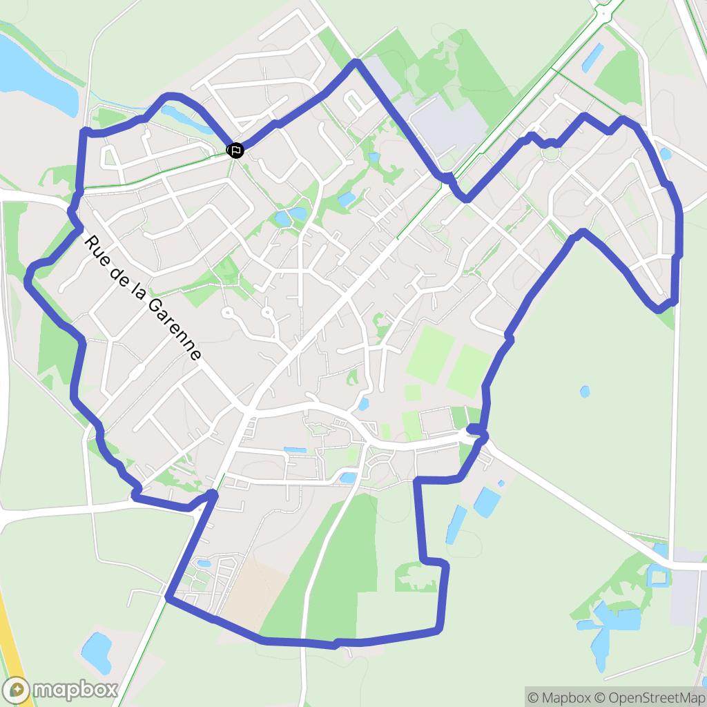 Montaigu-Vendée : carte du parcours de randonnée - France