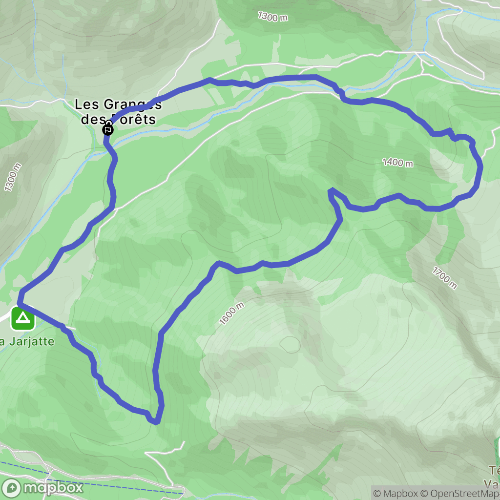 Lus-la-Croix-Haute : carte du parcours de randonnée - France