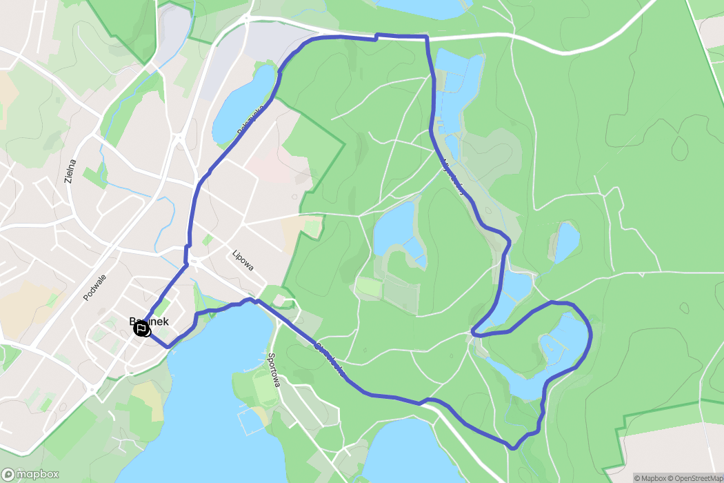 Barlinek: mapa trasy - Poland