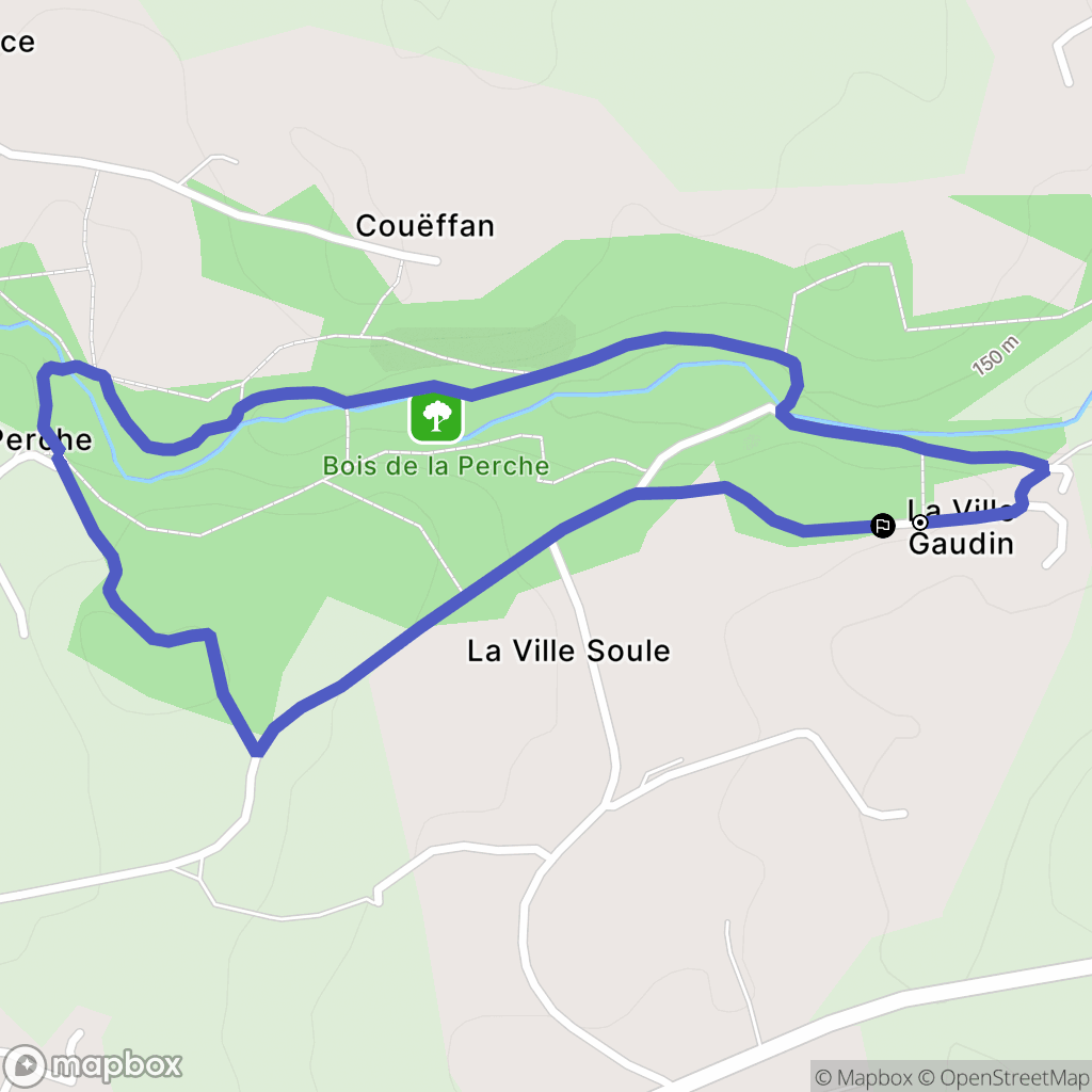 Saint-Brandan : carte du parcours de randonnée - France