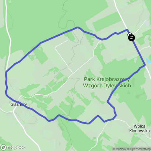 Wysoka Wieś: mapa trasy - Poland