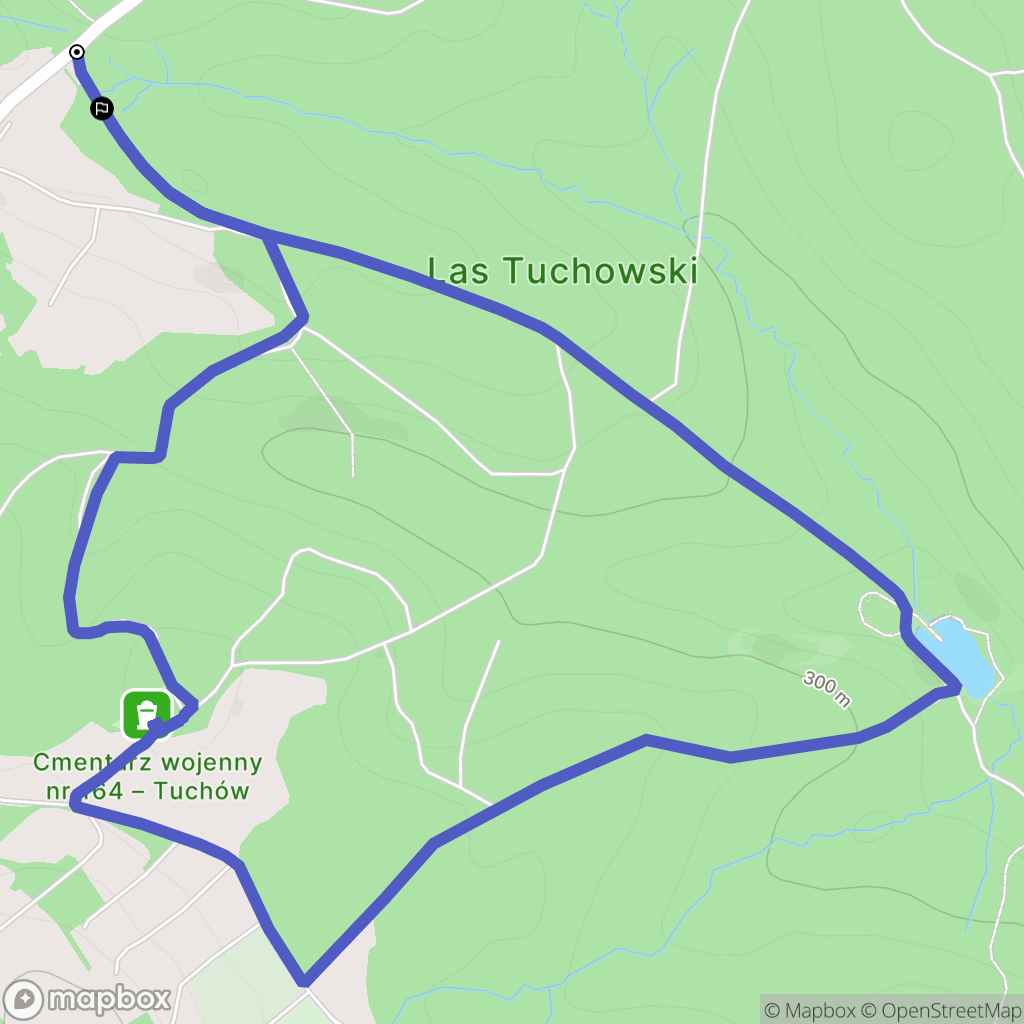 Tuchów: mapa trasy - Poland