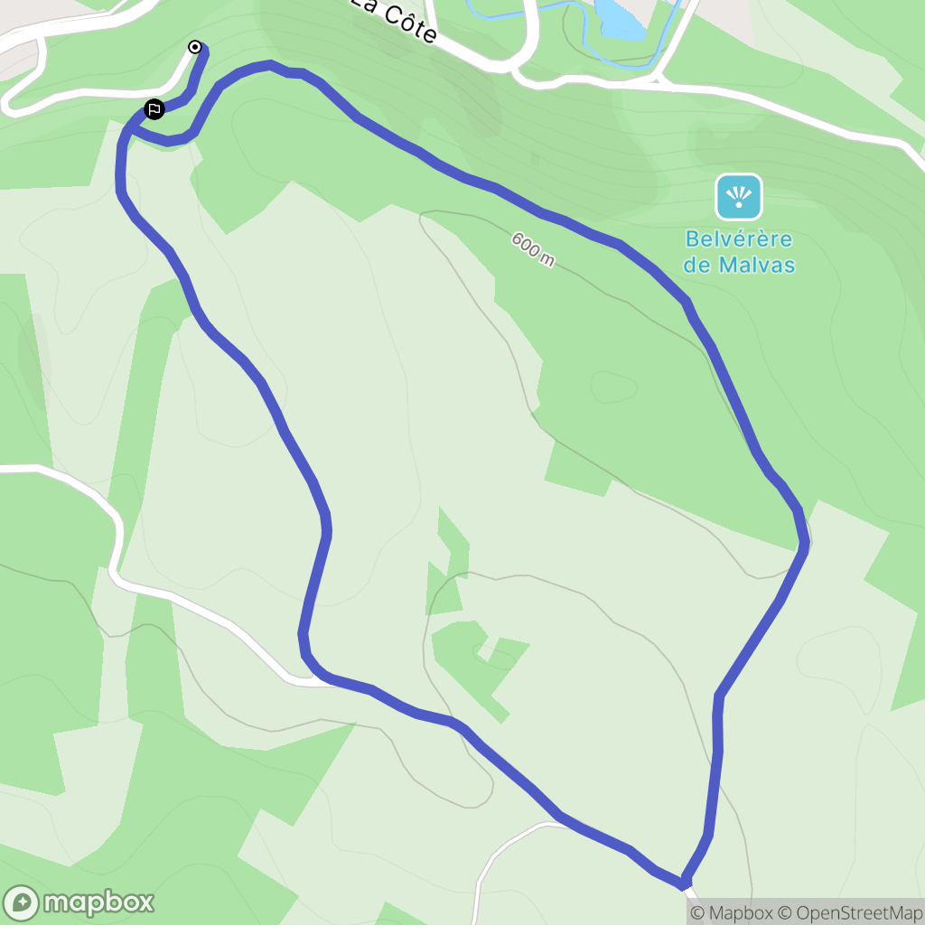 Doucier : carte du parcours de randonnée - France