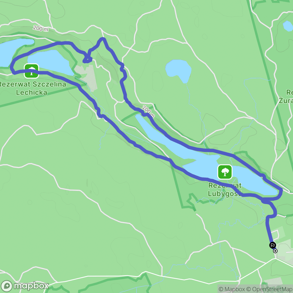 Mirachowo: mapa trasy - Poland