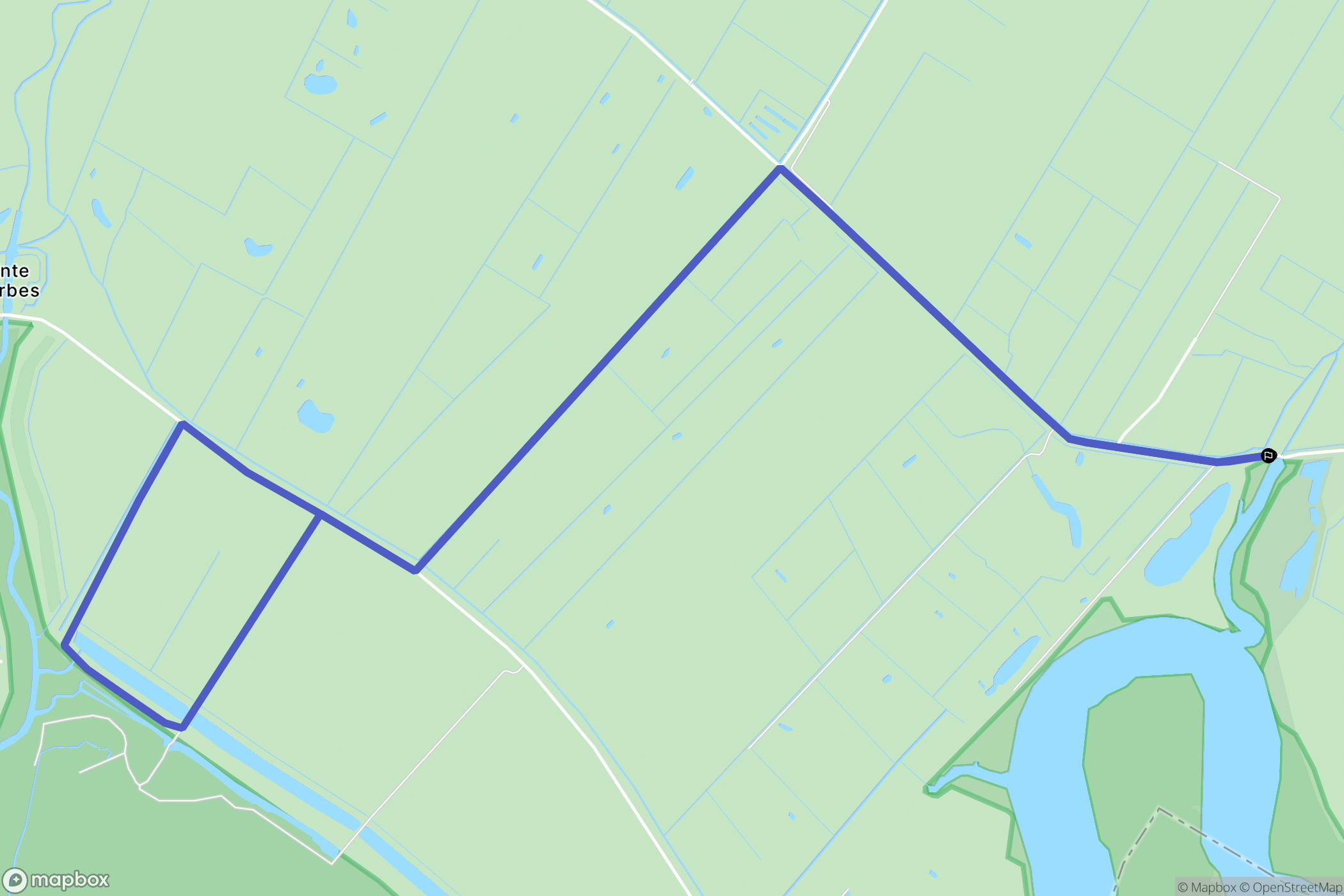 Puyravault : carte du parcours de randonnée - France