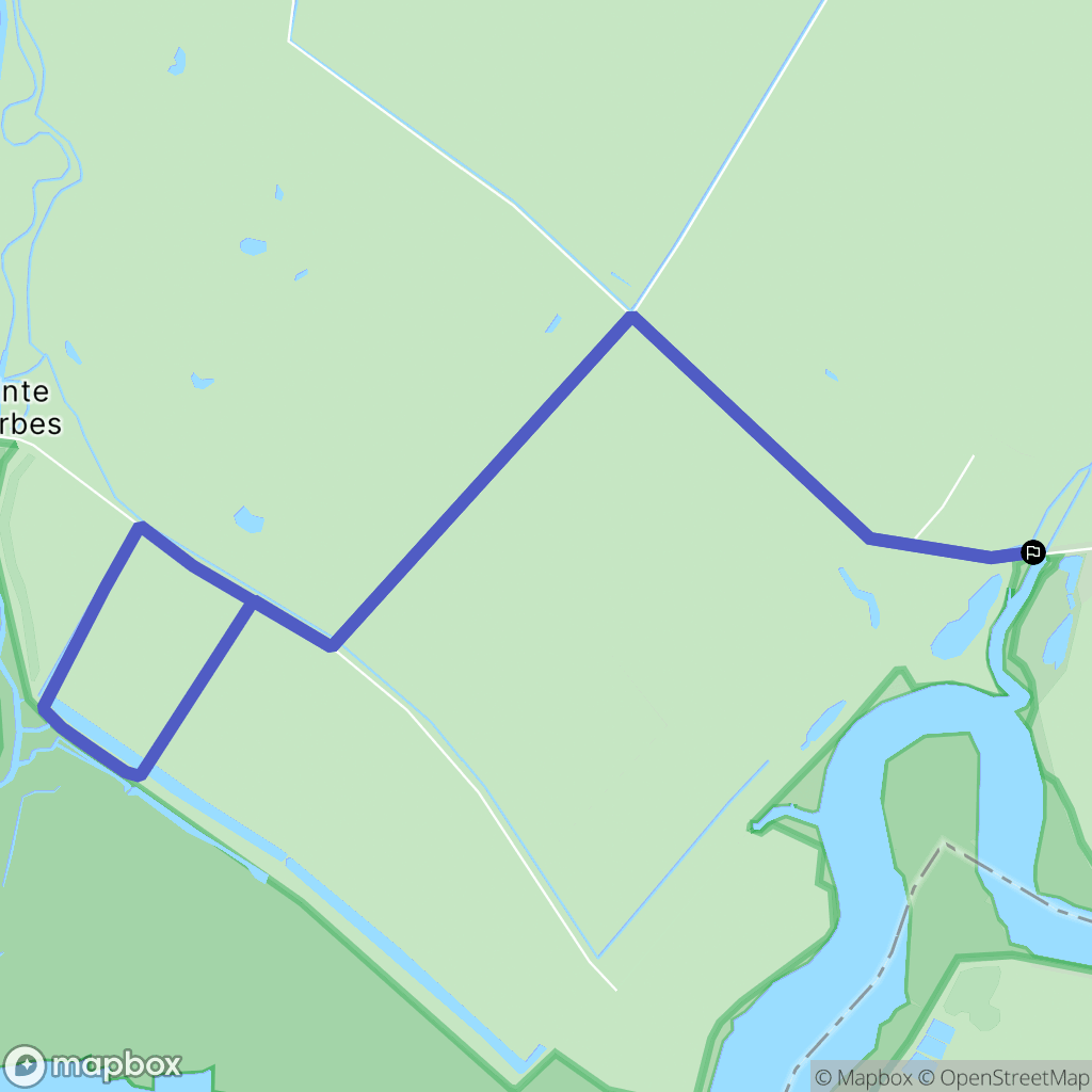 Puyravault : carte du parcours de randonnée - France