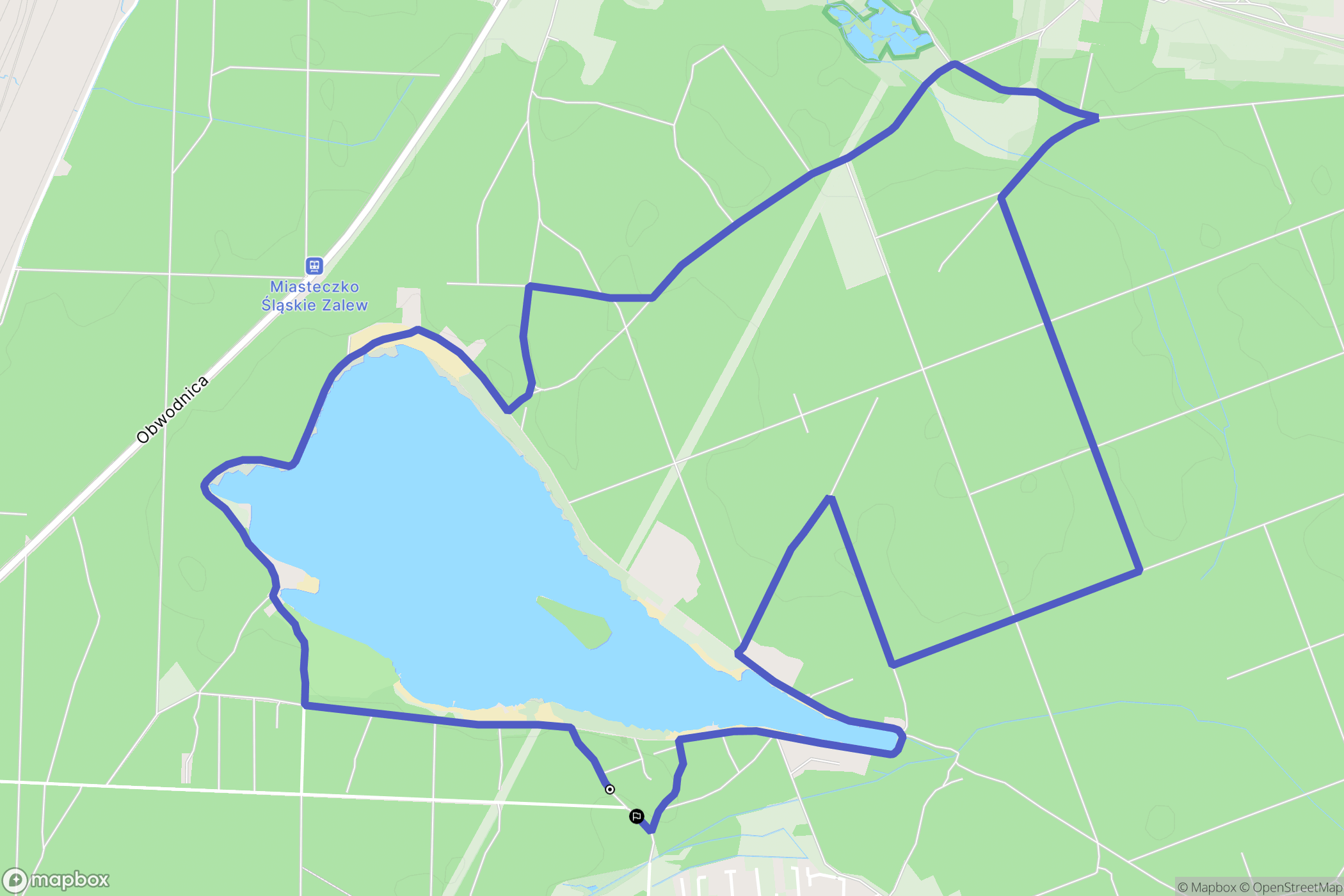 Nakło Śląskie: mapa trasy - Poland