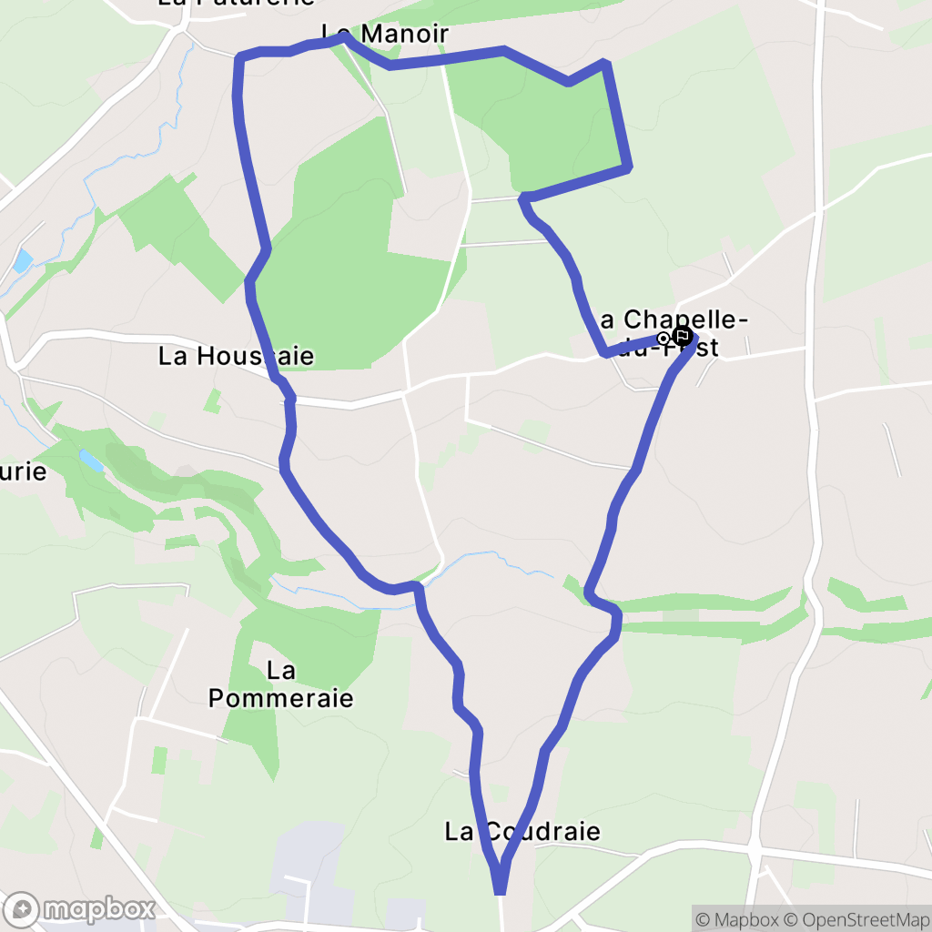 Saint-Amand-Villages : carte du parcours de randonnée - France