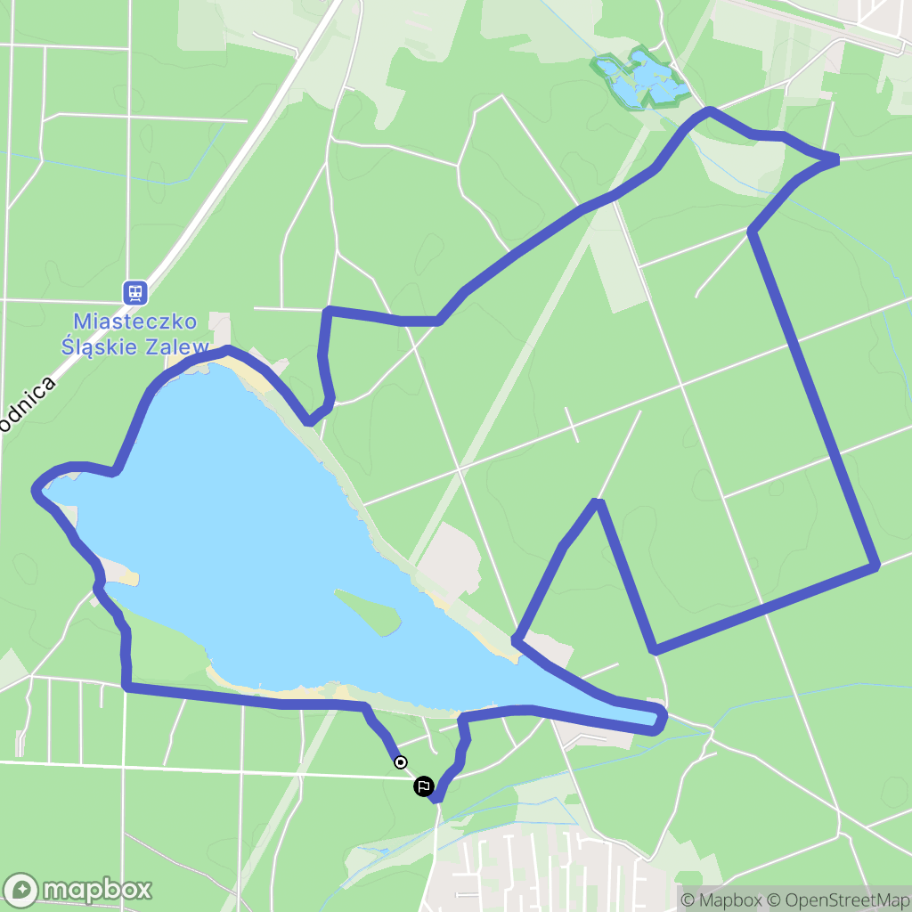 Nakło Śląskie: mapa trasy - Poland