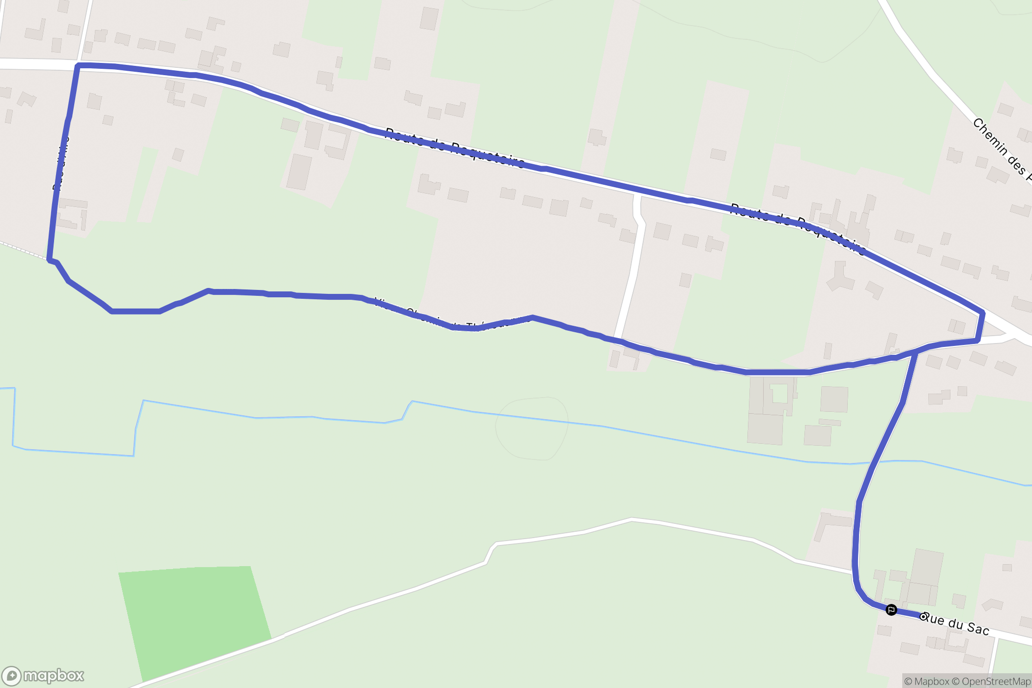Aire-sur-la-Lys : carte du parcours de randonnée - France