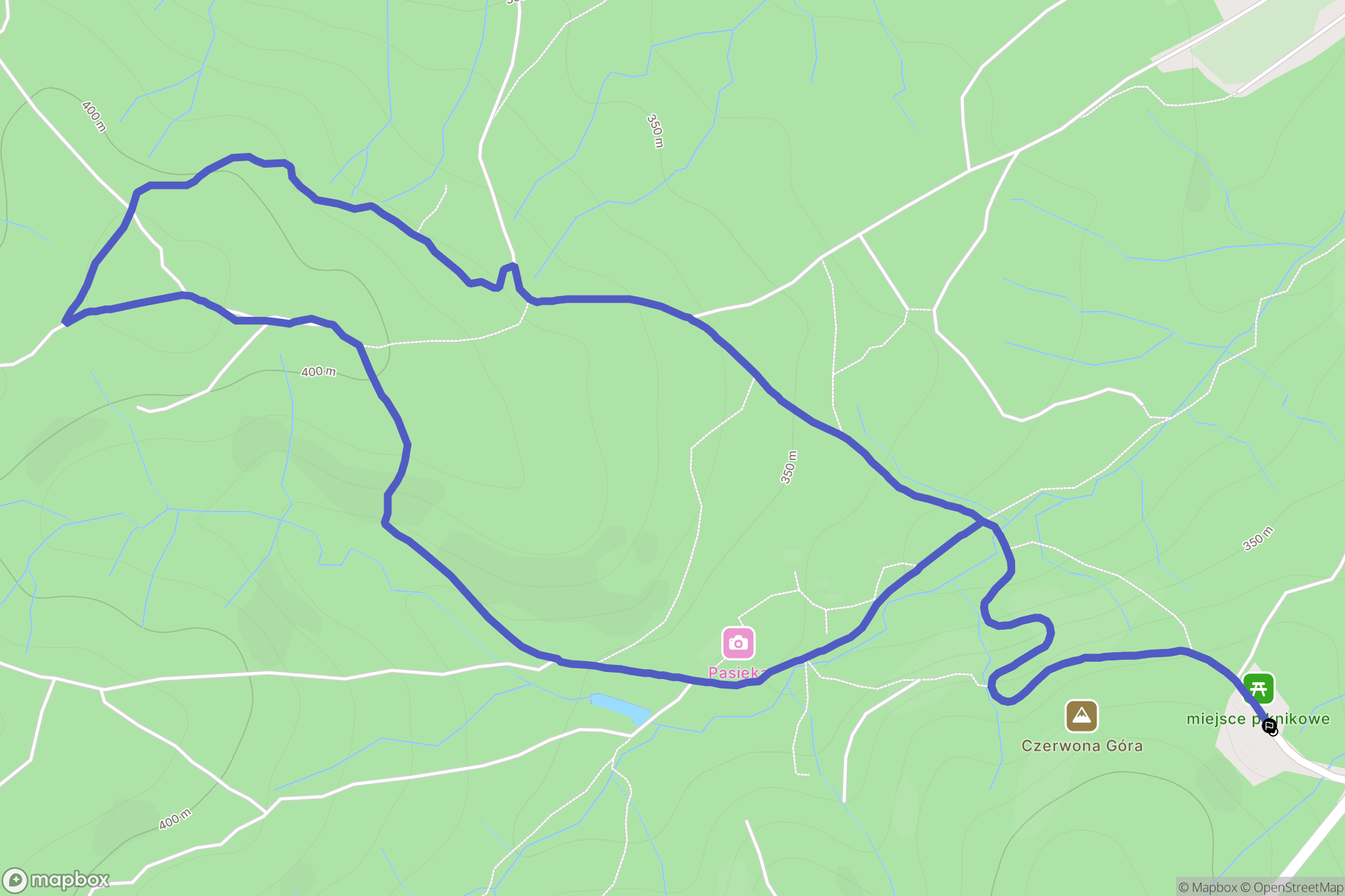 Stara Wieś: mapa trasy - Poland