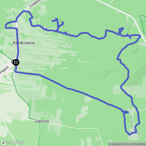 Rzędkowice: mapa trasy - Poland
