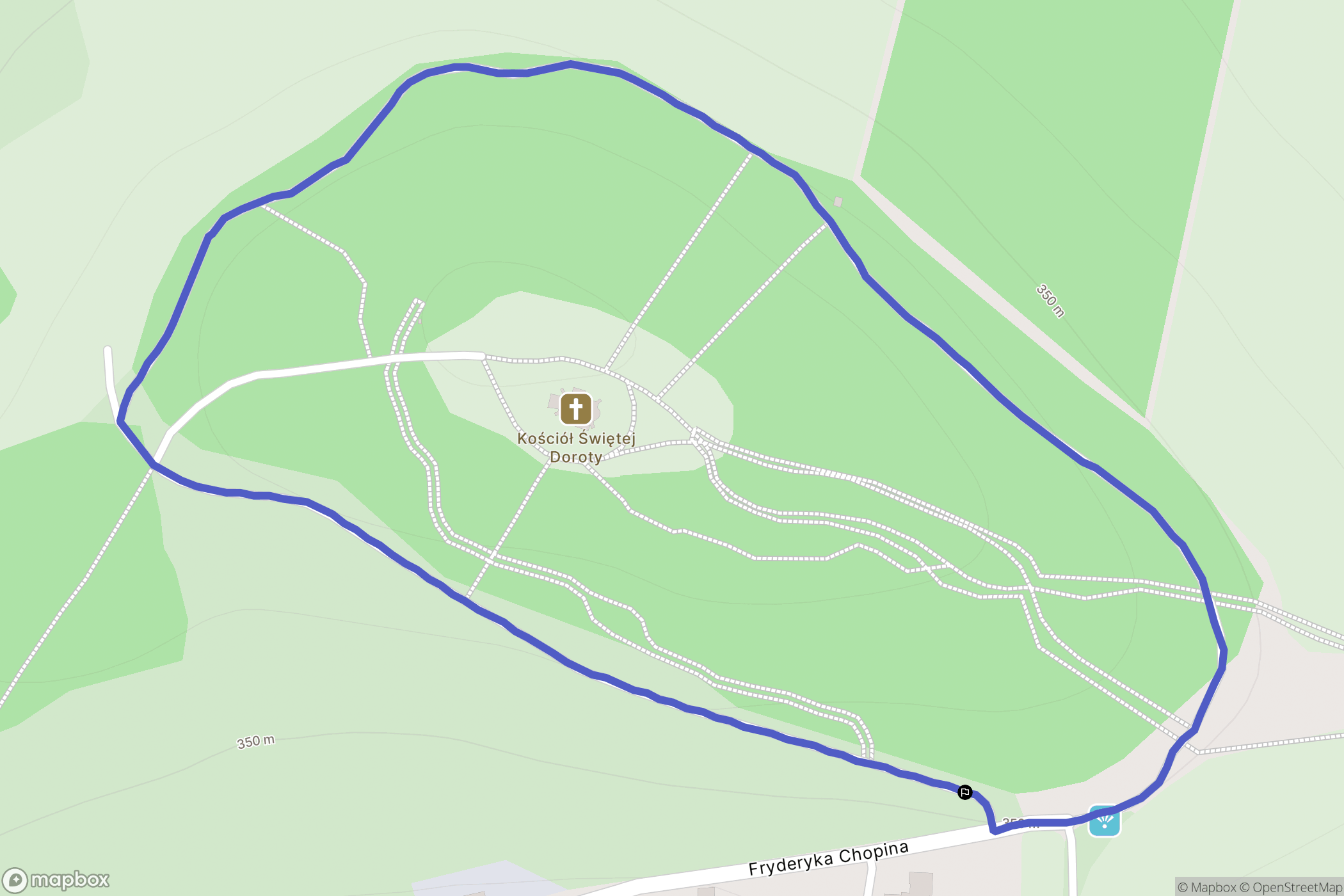 Będzin: mapa trasy - Poland