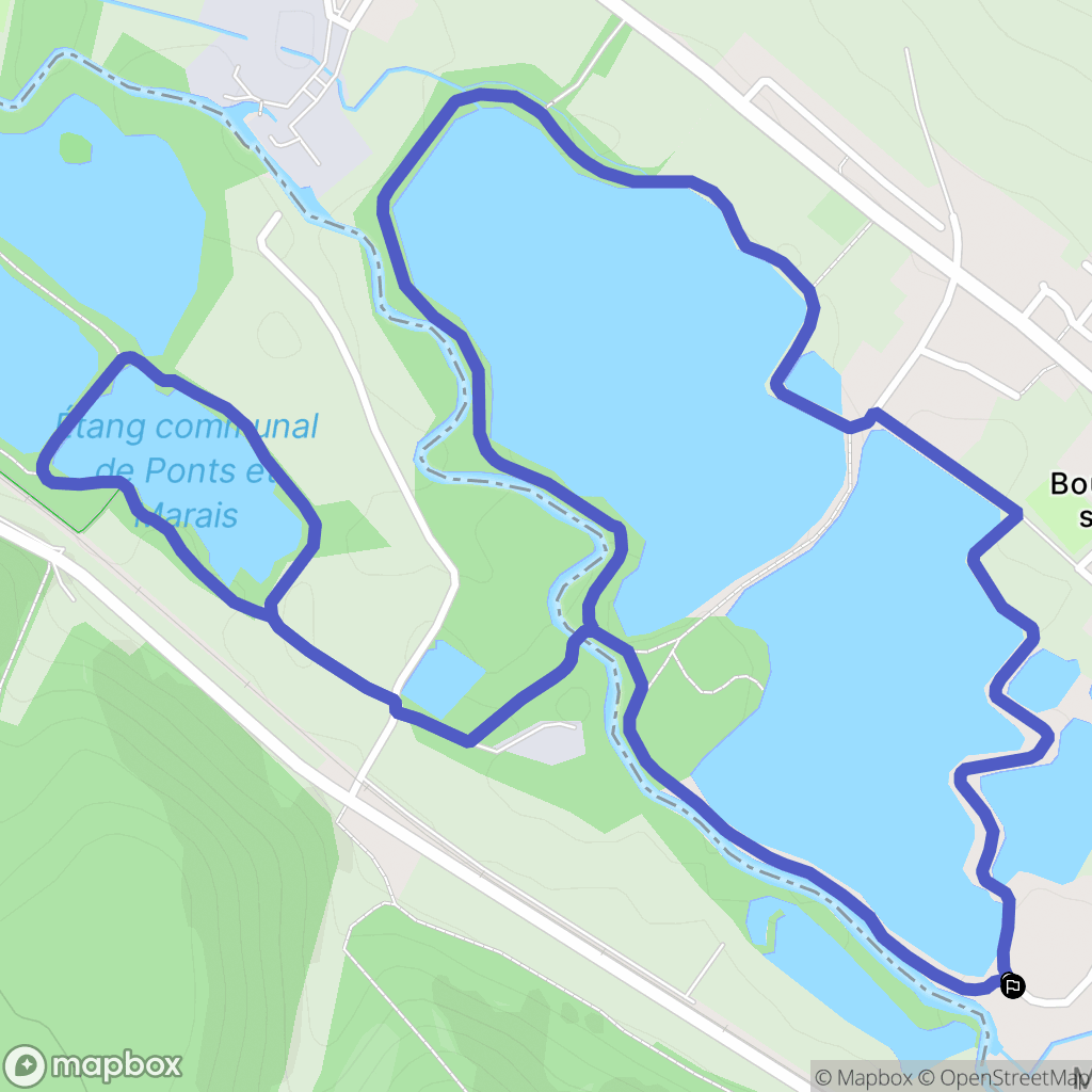 Bouvaincourt-sur-Bresle : carte du parcours de randonnée - France