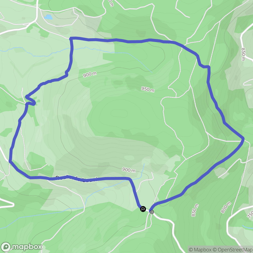 Saulxures-sur-Moselotte : carte du parcours de randonnée - France