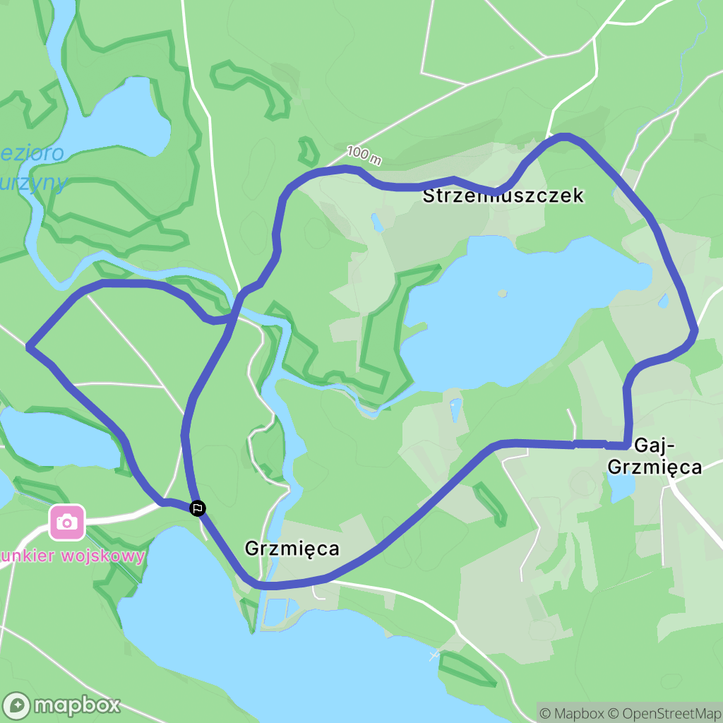 Grzmięca: mapa trasy - Poland