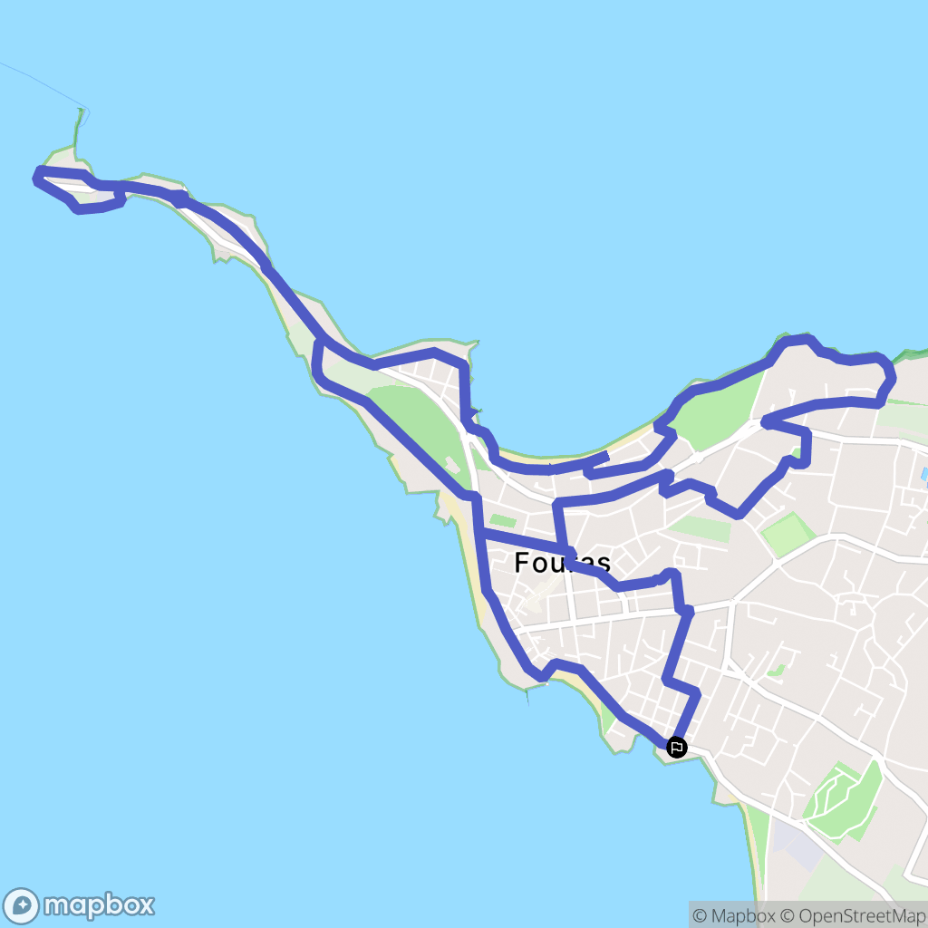 Fouras : carte du parcours de randonnée - France