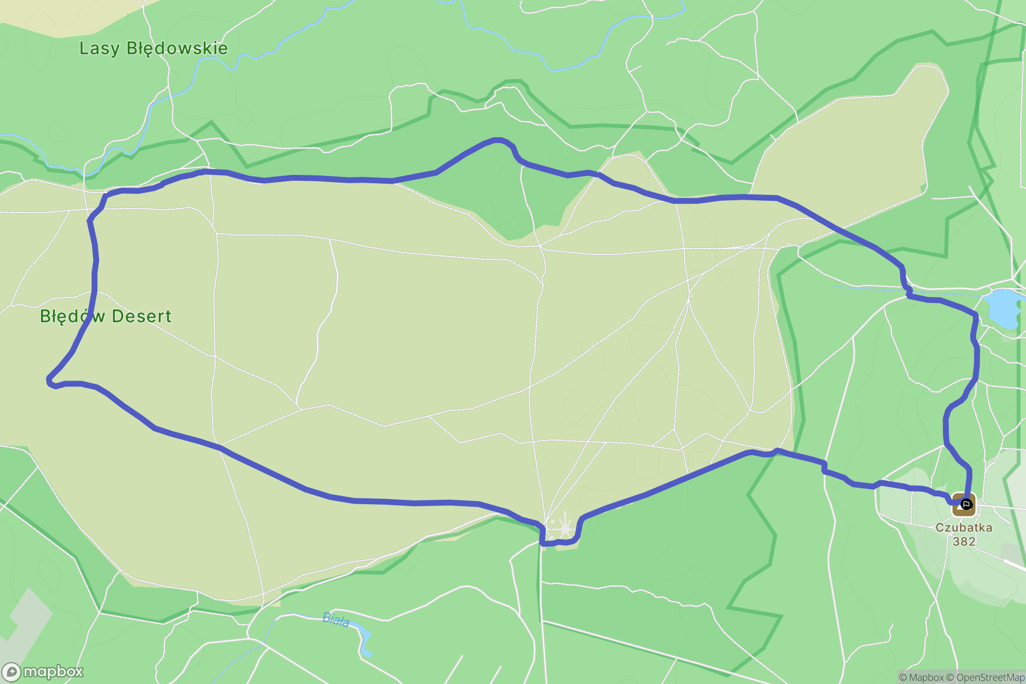 Klucze: mapa trasy - Poland