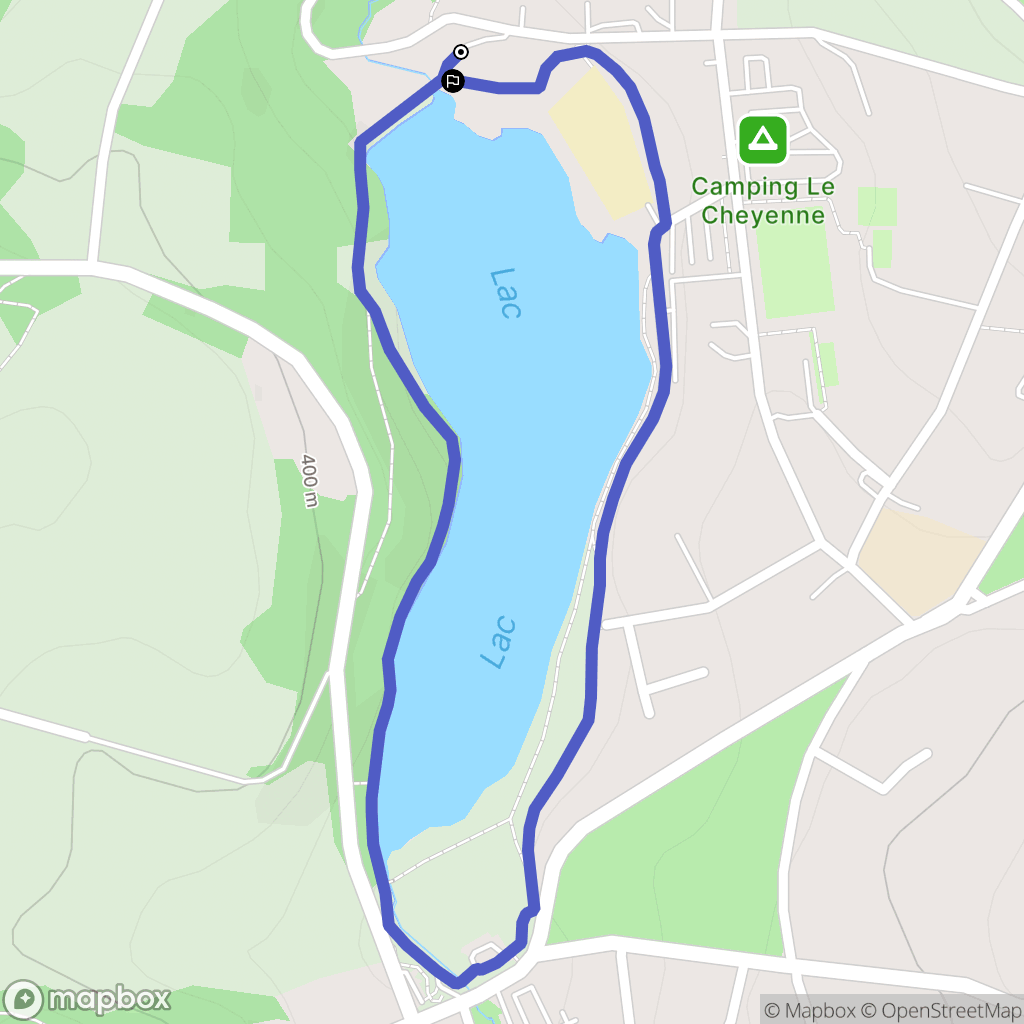 Châteauneuf-la-Forêt : carte du parcours de randonnée - France