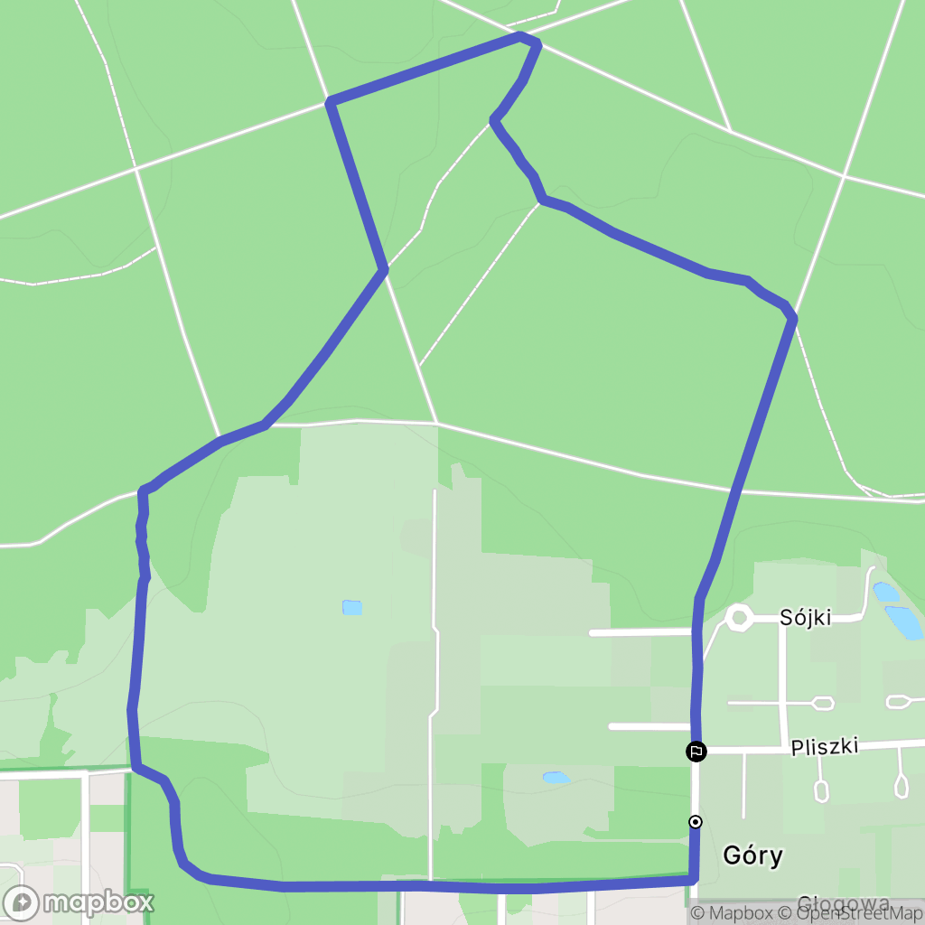 Stara Wieś: mapa trasy - Poland