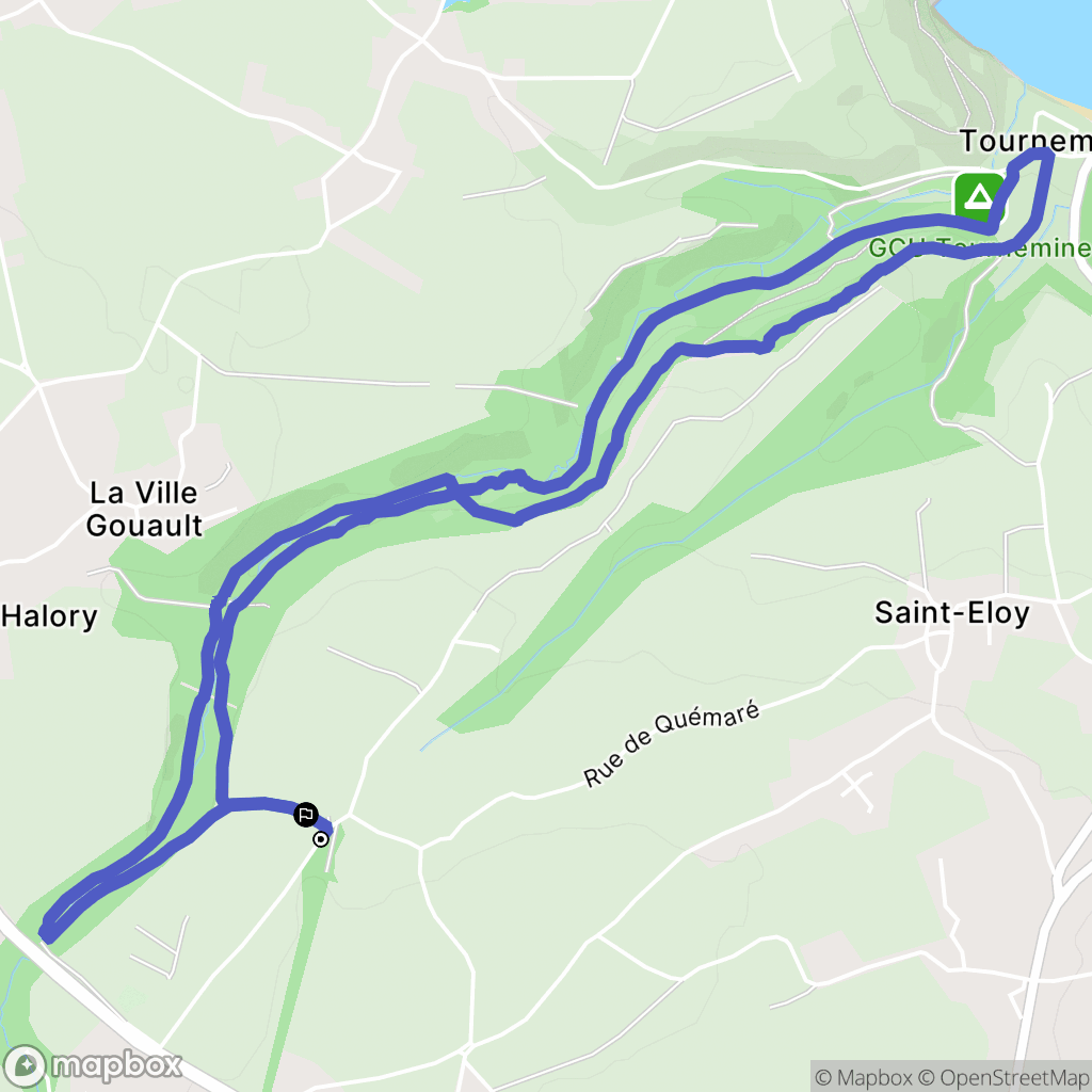 Plérin : carte du parcours de randonnée - France