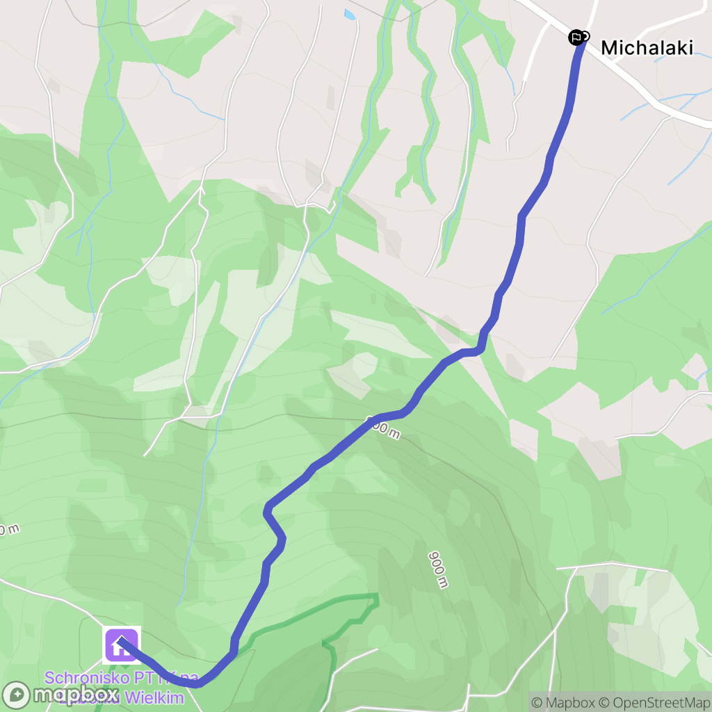 Glisne: mapa trasy - Poland
