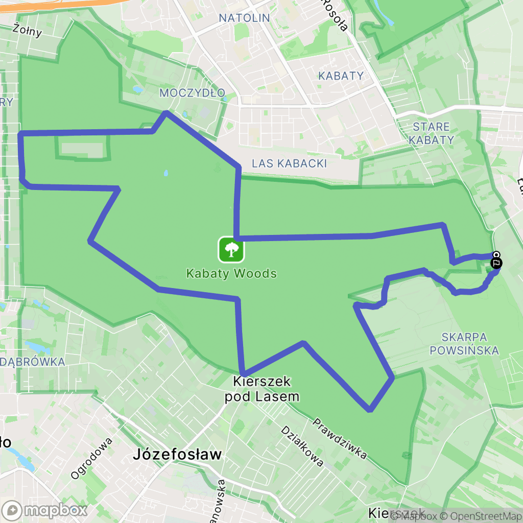 Warszawa: mapa trasy - Poland