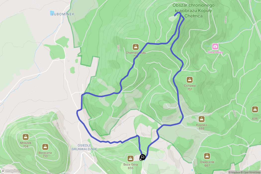 Boguszów-Gorce: mapa trasy - Poland