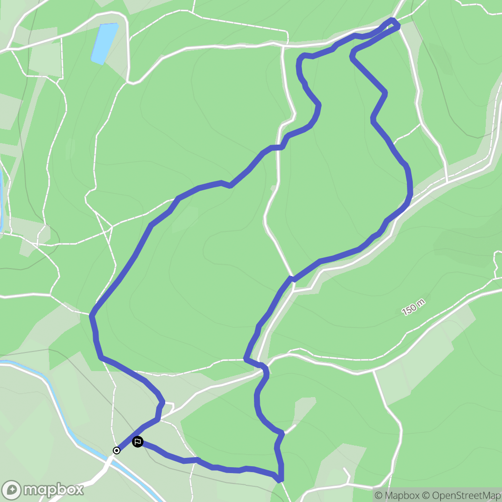 Velleron : carte du parcours de randonnée - France